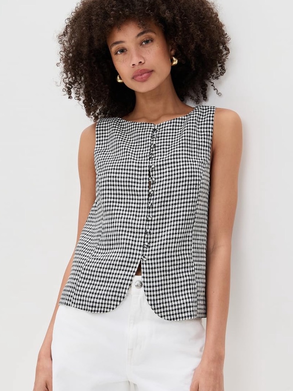 Reformation Addison Linen Top